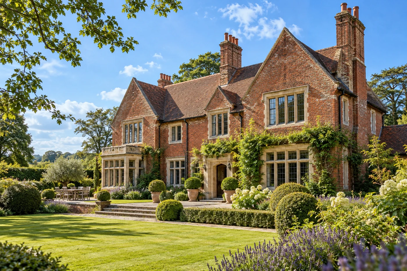 Illustrative traditional brick heritage building
